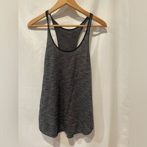 Lululemon Athletica Black and Gray Tank Top